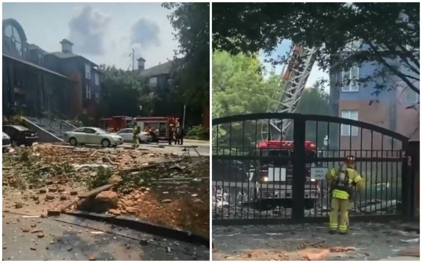 Algunos residentes quedaron atrapados inicialmente en el edificio tras la explosión
