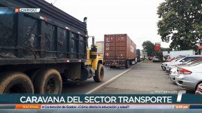 Chiricanos realizan caravana para manifestarse contra el alza del combustible