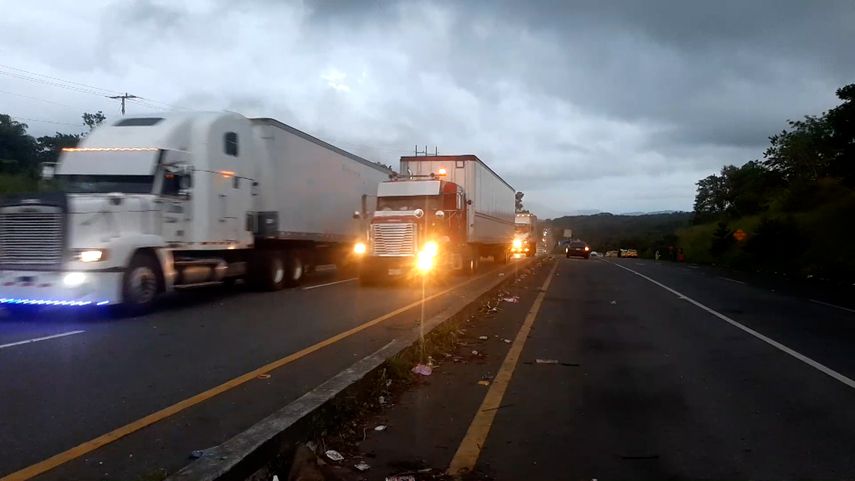 Reapertura de la vía Interamericana en Horconcitos.