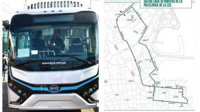 Lanzarán plan piloto de bus eléctrico en la 5 de Mayo y Casco Antiguo el 6 de agosto