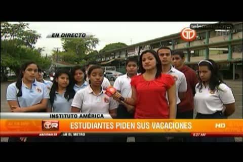 Autoridades mantendrán reunión con estudiantes del Inst. América