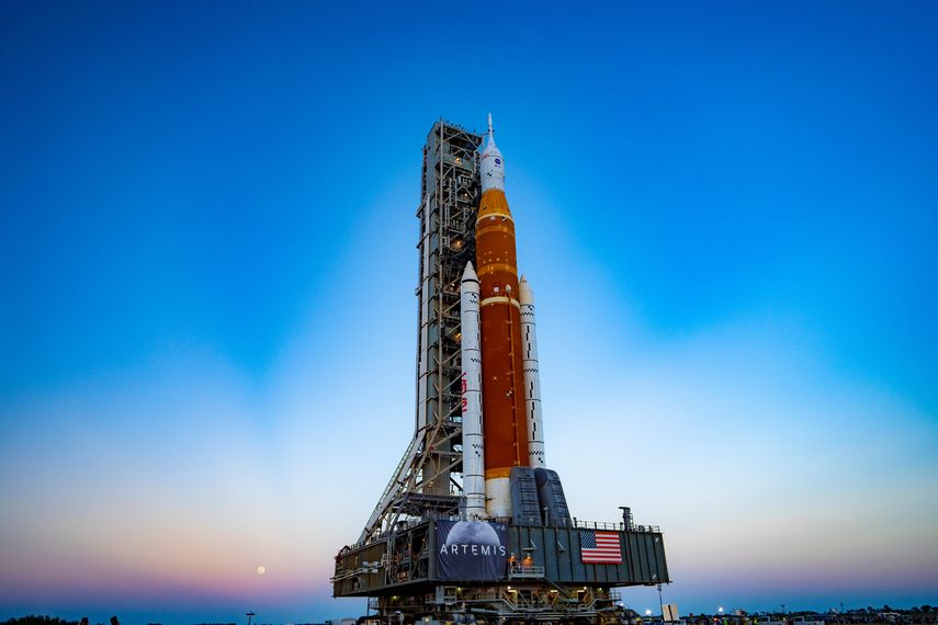 El cohete Space Launch System (SLS) .