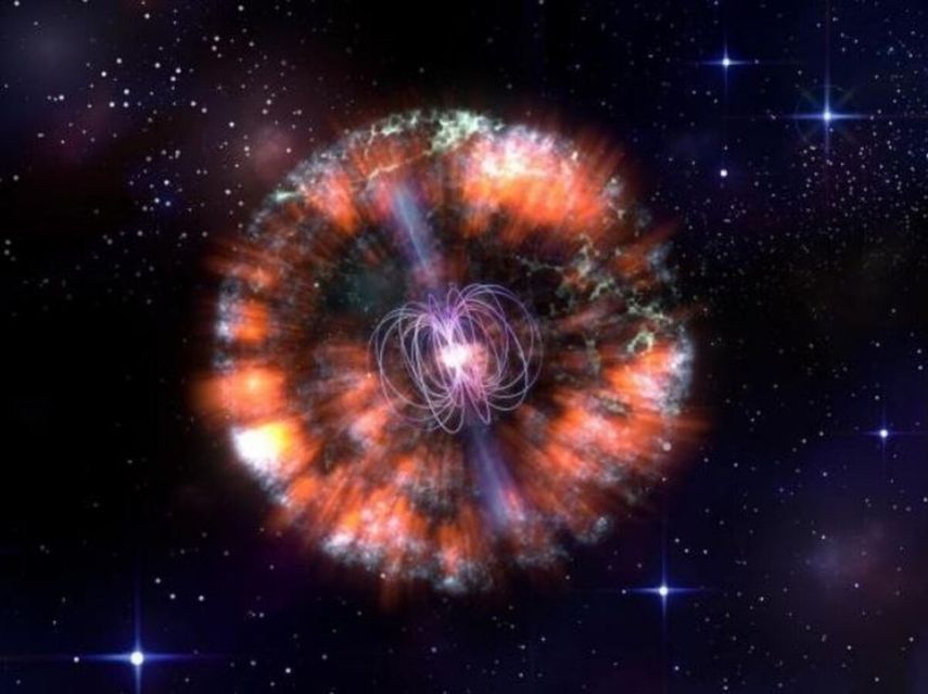 Impresión artística de AT2018cow o la vaca.