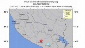 Fuerte sismo de 6