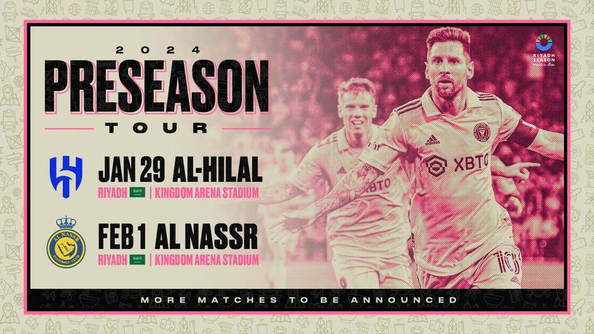 Inter Miami de Messi confirma duelo contra Al Nassr de CR7
