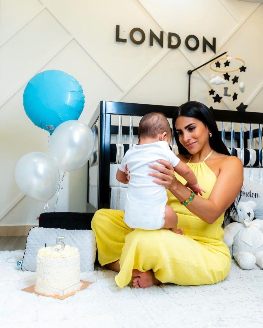 Jacky Guzmán celebra los 5 meses de su hijo London con tremendo regalo