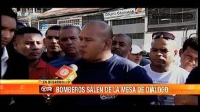 Bomberos rompen el diálogo con autoridades y vuelven a las calles