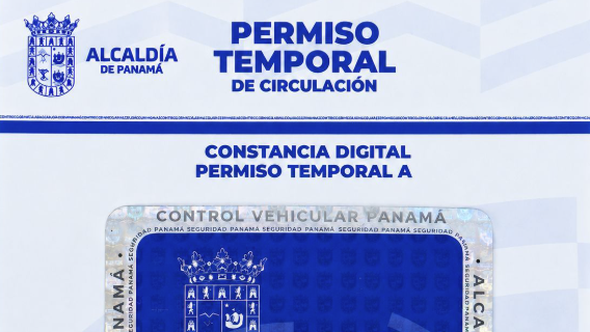 Alcaldía de Panamá lanza nuevo Permiso Temporal de Circulación digital Alcaldía de Panamá lanza nuevo Permiso Temporal de Circulación digital