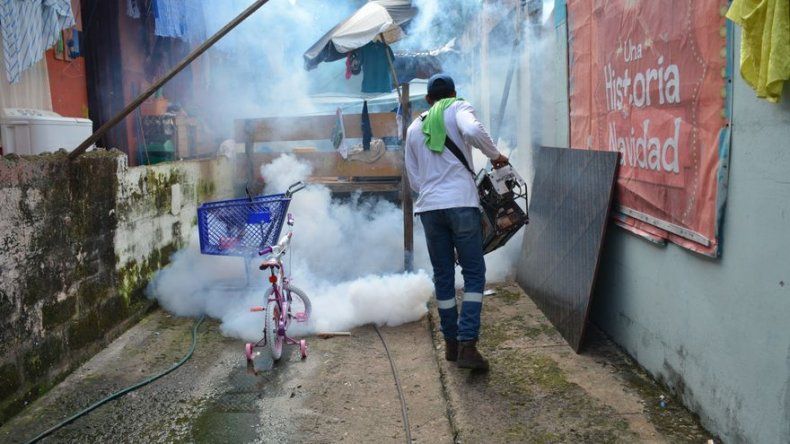 AAUD realizó jornada de limpieza, recolección de enseres y fumigación en Pueblo Nuevo