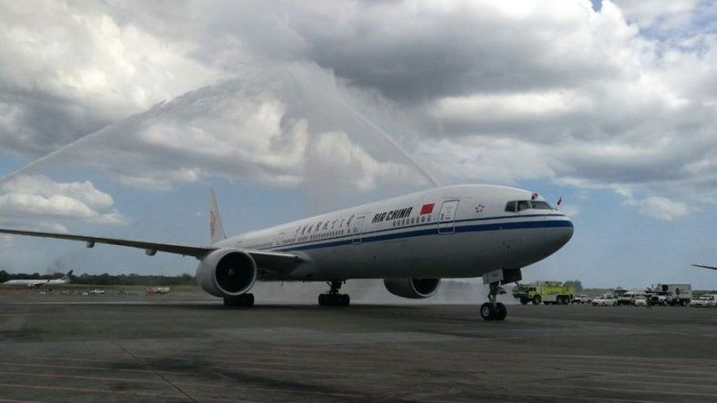 Llega a Panamá el primer vuelo de la aerolínea Air China
