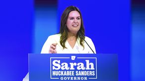 La republicana Sarah Huckabee Sanders.