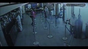 Video: imágenes del asalto al Banco Nacional de la 12 de Octubre