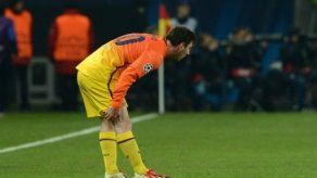 Messi sufre una lesión en el bíceps femoral de la pierna derecha