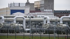 Vista de la estación receptora de gas Gascade contigua a la estación receptora de calibre de inspección de tuberías (PIG) Nord Stream 2 en Lubmin, noreste de Alemania.