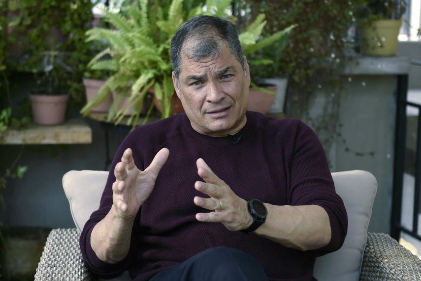 El expresidente Rafael Correa.