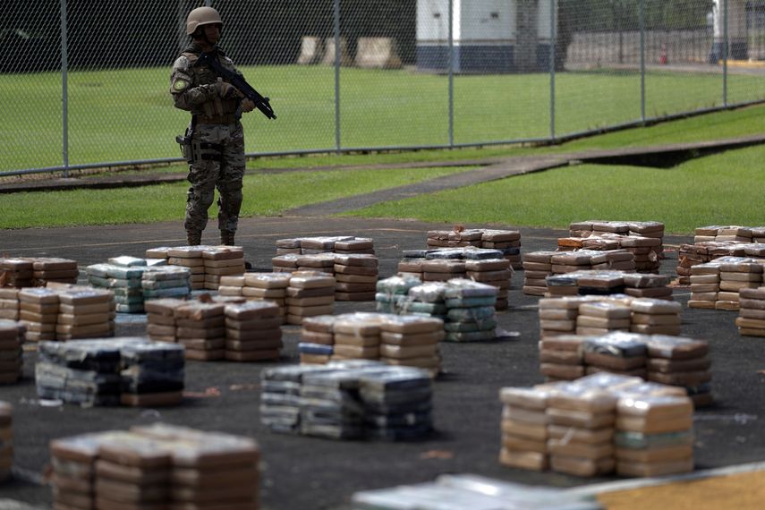 Droga decomisada por la Policía Nacional