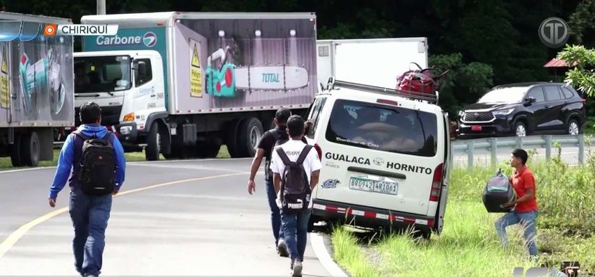 Residentes de Hornito denuncian bloqueo de vías y aumento en costos de transporte
