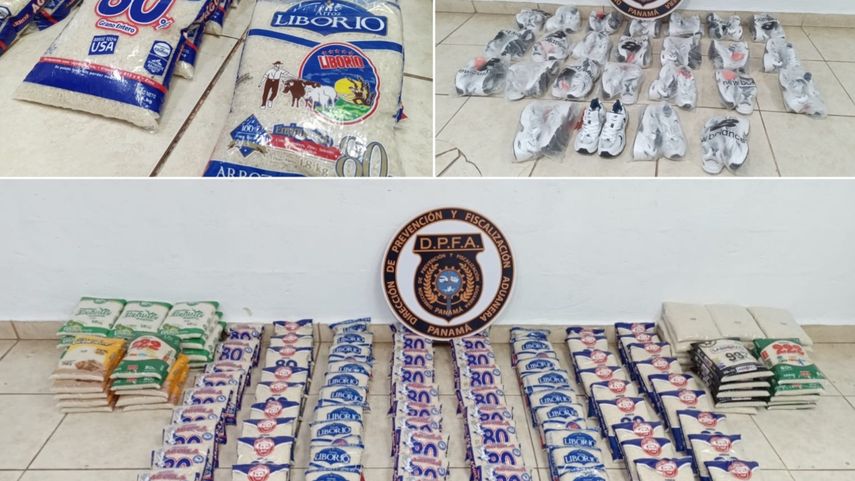 Aduanas decomisa arroz de contrabando en Chiriquí.