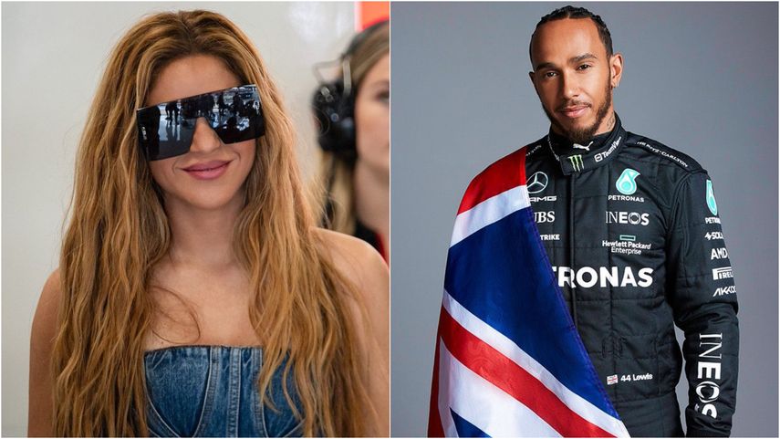 Shakira y Lewis Hamilton