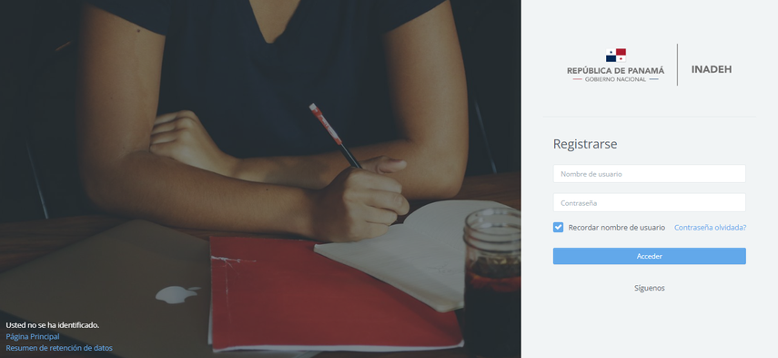 Home de ayudante digital Ester del INADEH Home de ayudante digital Ester del INADEH