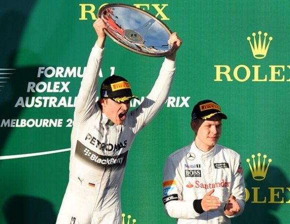Victoria de Nico Rosberg en Melbourne, Alonso cuarto