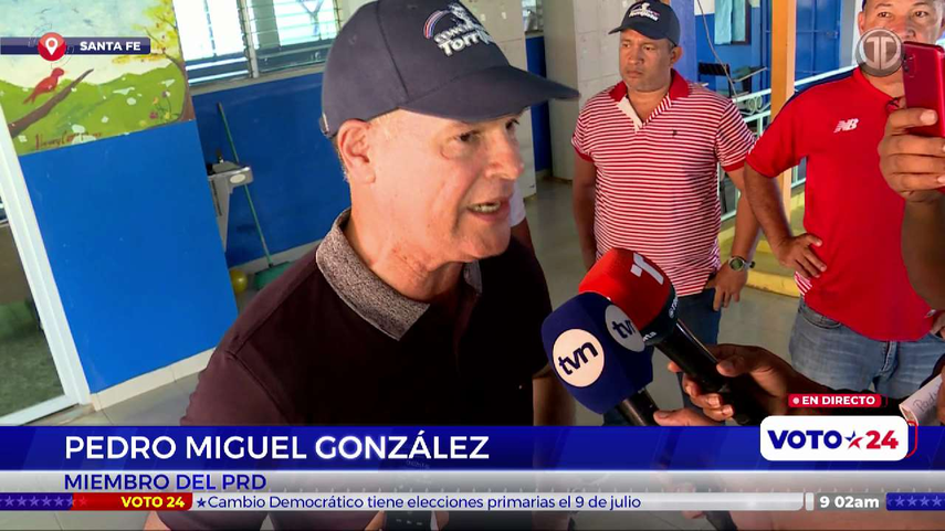 Pedro Miguel González ejerció su derecho al voto en Veraguas.