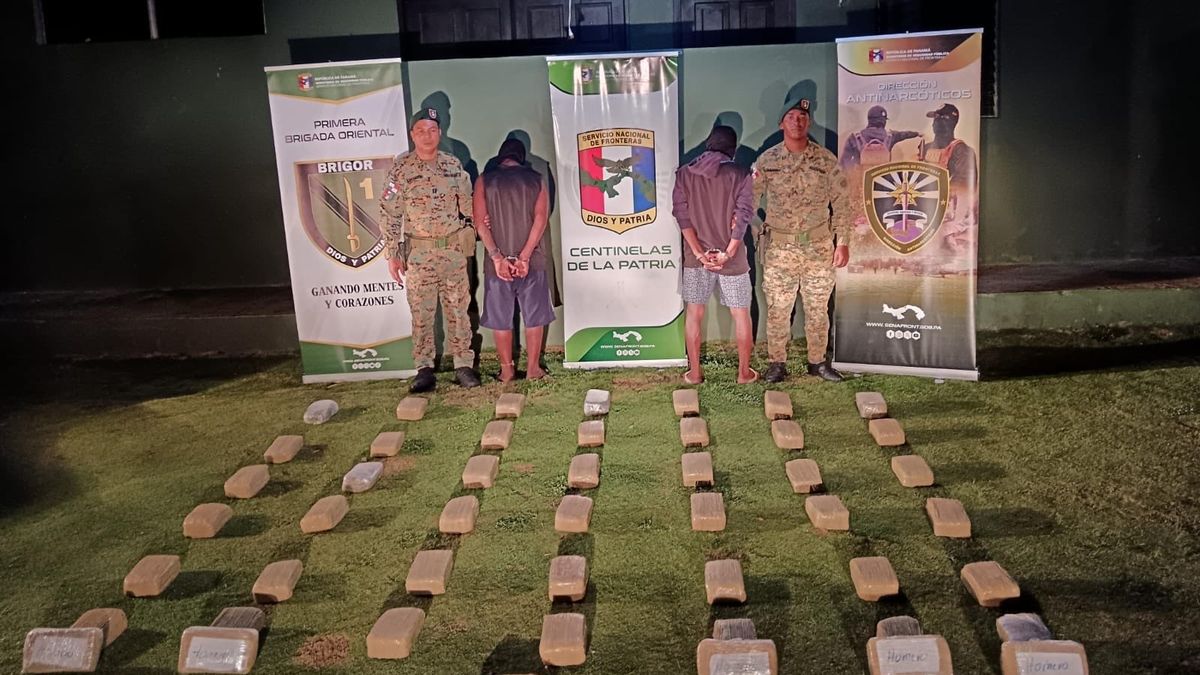 SENAFRONT aprehende a colombiano y panameño SENAFRONT aprehende a colombiano y panameño