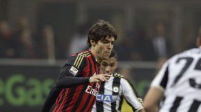 Milan recupera a Kaká y gana 1-0 al Udinese
