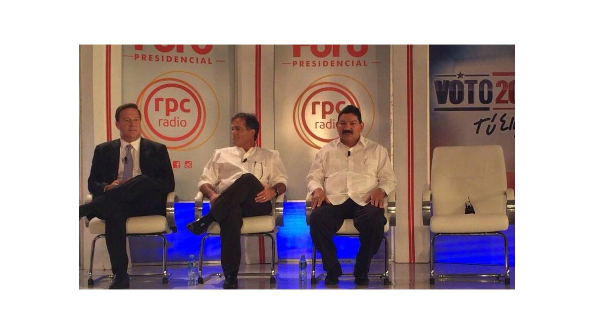 Varela, Navarro y López en primer Foro presidencial, JD Arias el ausente