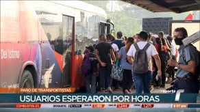 Decenas de usuarios afectados por paro de transportistas en Panamá Oeste