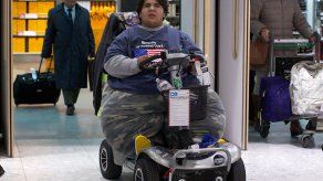 El francés al que nadie quería dejar viajar por su peso llegó a Londres