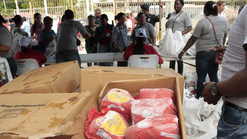 Venta de jamones en Panamá.