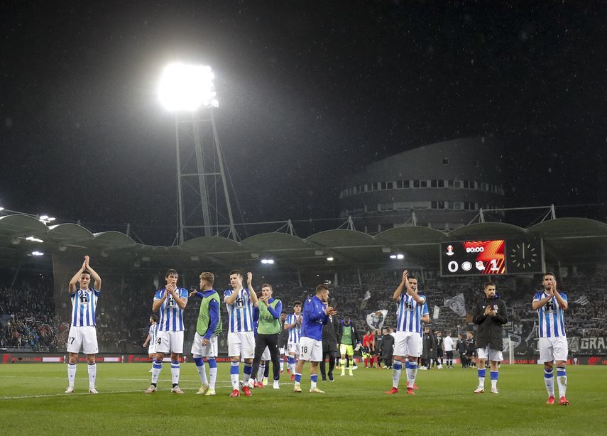 Real Sociedad logra su primer triunfo en esta Europa League