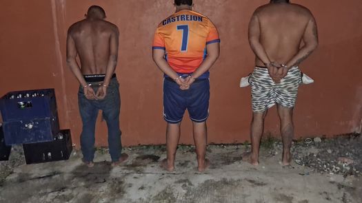 Tres sujetos fueron aprehendidos por la Policía Nacional Tres sujetos fueron aprehendidos por la Policía Nacional