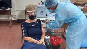 La expresidenta de la República de Panamá, Mireya Moscoso﻿