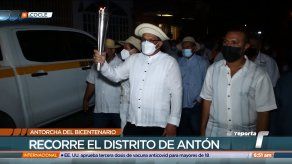 Antorcha del Bicentenario recorre el distrito de Antón