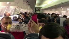 Pasajeros sangran en avión en India por falta de presurización