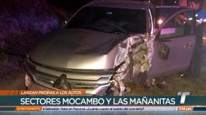 Lanzan piedras para vandalizar autos y robar a conductores en el Corredor Norte