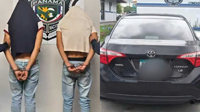La Policía Nacional aprehende a dos sujetos por hurto dentro de un auto en Centennial.