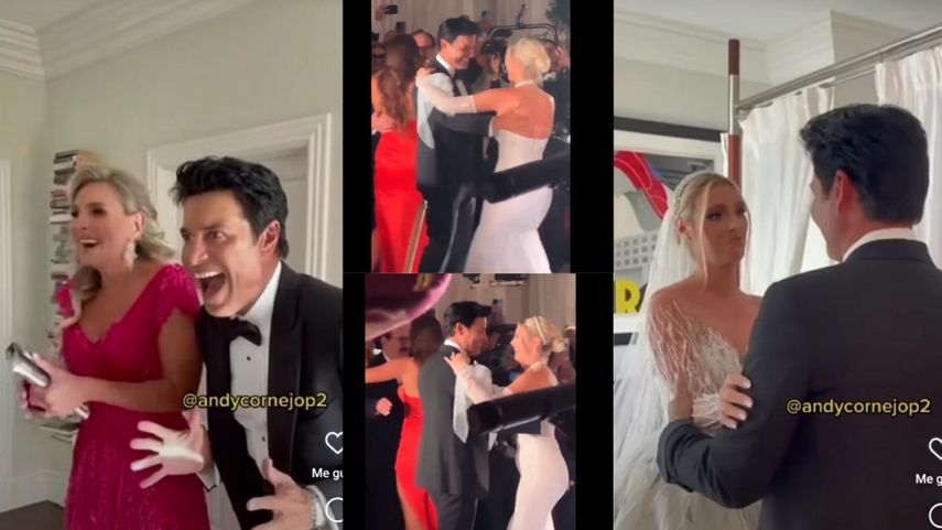 Los momentos de Chayanne en la boda de Lele Pons y Guaynaa.