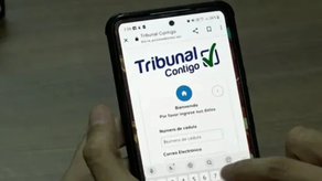 Portal web del Tribunal Electoral.