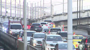 Tránsito lento en Puente de San Miguelito por trabajos del MOP Tránsito lento en Puente de San Miguelito por trabajos del MOP