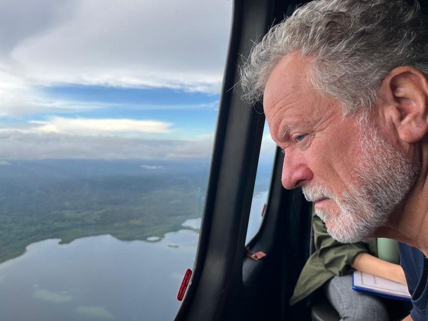 David Beasley durante su traslado a la provincia de Darién.