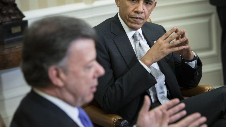 Obama reiteró a Colombia su apoyo al proceso de paz, dijo Santos