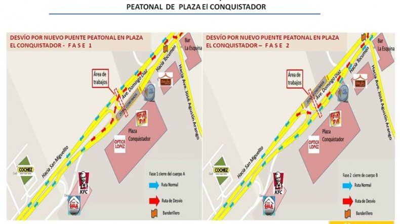Trabajos nocturnos en vía Tocumen para montaje de puente peatonal de Plaza Conquistador