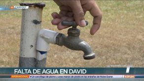 Cientos de familias en David se quejan por la falta de agua potable