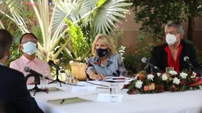 Reunión en la Casa Hogar Buen Samaritano.