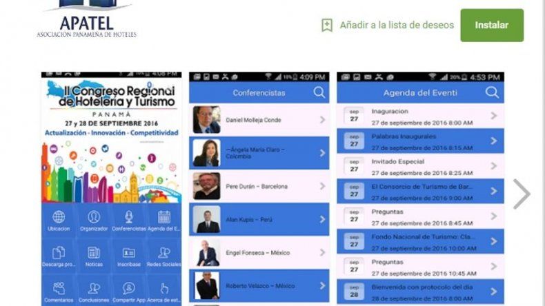 Apatel habilita aplicación para el Congreso Regional de Hotelería y Turismo