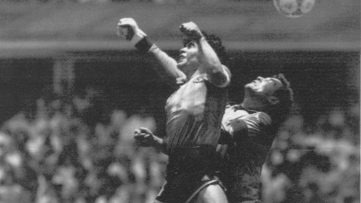 Diego Maradona, mejor conocido como la “mano de Dios”.