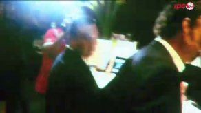 Recibimiento de la Marea Roja a David Faitelson en México